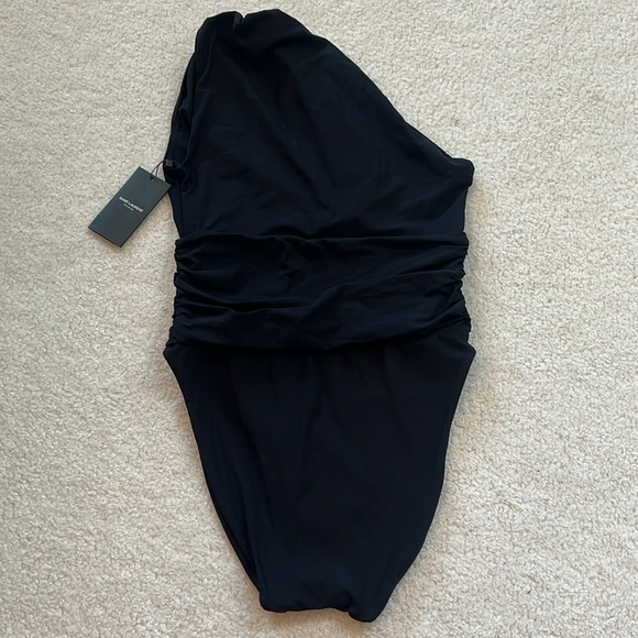 Saint Laurent One Shoulder One Piece Swimsuit - Picture 6 of 11